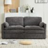 Cozy Upholstered Loveseat Sofa Oversized Comfy Comfy Cloud Sofa Double Cushion Loveseat Sofa Plush Cushion Sofa Couch For Living Room - Gray - Image 7