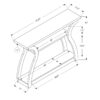 Accent Console Table For Entryway, Contemporary Convenient Design - White - Image 5