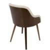 Bacci - Mid-Century Modern Dining / Chair (Set of 2) - Walnut / Cream - Image 4