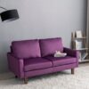 Plush Comfort Loveseat - Eggplant - Image 6
