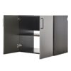 Astro Series - Metal Wall Mounted Base Door Storage Cabinet - Metallic Gray - Image 5