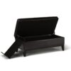 Oregon - Storage Ottoman Bench With Tray - Tanners Brown - Image 3