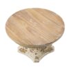 Cake Stand, Cake Plate With Magnesium Base - Cream / Brown - Image 2