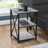 Accent Table, Side Contemporary And Modern - Gray - Image 8