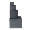 Cement 4 Tier Block Water Fountain Outdoor - Gray - Image 3