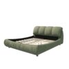 Queen Size Luxury Upholstered Platform Bed With Oversized Padded Backrest And Solid Wood Frame, Suitable For Multiple Heights Of Mattresses - Green - Image 14
