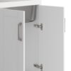 Kyle - Laundry Cabinet With Faucet And Stainless Steel Sink - White - Image 4