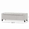 Guernsey - Ottoman With Tufted Top And Storage Function - Light Gray - Image 3