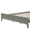 Queen Modern Solid Wood Platform Bed - Gray - Image 6