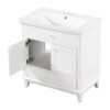 Bathroom Vanity With Sink, Bathroom Cabinet With Two Doors And One Drawer, White - Image 17