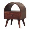 Dome Bedside Table - Brown - Image 8