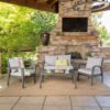 Honolulu - Modern 4 Pieces Wicker Seating Set - Gray - Image 4