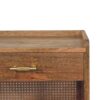 Larissa - T Bar Open Bedside Table - Oak - Image 5