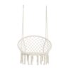 Macrame Hanging Hammock Chair, Cotton Rope Swing For Indoor And Outdoor Use, 330 Lbs Capacity - Beige - Image 10