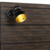 King Industrial Farmhouse Designed Bed With Bluetooth - Brown - Image 4