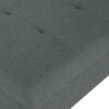 Classic Fabric Ottoman With Birch Wood Legs And High Quality Foam Padding - Charcoal - Image 9