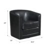 Little - Swivel Accent Chair - Black - Image 6