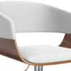 Lowell - Adjustable Swivel Bar Stool - White - Image 3