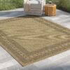 Earth - 5'3" X 7'3" Indoor, Outdoor Area Rug - Jute, Mocha - Image 4