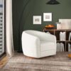 Elise - Mid-Century Modern Swivel Chair - White - Image 7