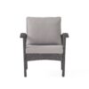 Honolulu - Modern Chat Set of 5 With Wicker - Gray / Silver - Image 6