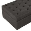 Convertible Ottoman Sleeper With Memory Mattress And Tufted Design, Folding Sofa Bed - Dark Gray Linen - Image 20