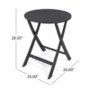 Evergreen - Outdoor Dining Set With Dining Table And 2 Chair - Gray - Image 7