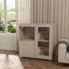 Guinea Pig Cages, 4 Tier Hamster Cage Wood With Storage Cabinet, House For Rat Ch" illa, Openable Top, Acrylic Windows, Living World Deluxe Habitat X-Large - Beige - Image 2
