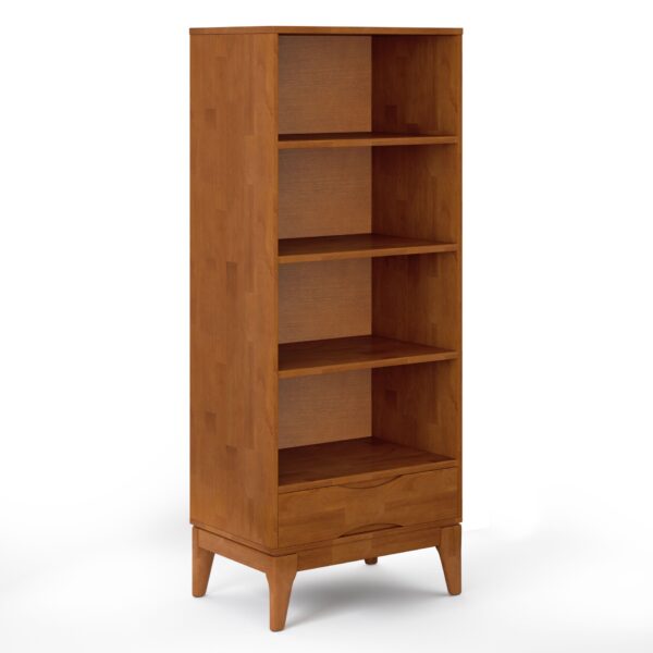 Harper - Bookcase With Storage - Teak Brown