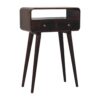 Mini Curved Console Table - Walnut - Image 2