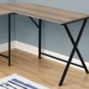Computer Desk, Home Office, Corner, L Shape, Laptop, Contemporary & Modern - Taupe - Image 8