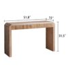 Rustic Modern Console Table With Drawer Storage - Natural Wood - Image 3