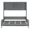Queen Size Murphy Wall Bed With Sofa - Gray - Image 4