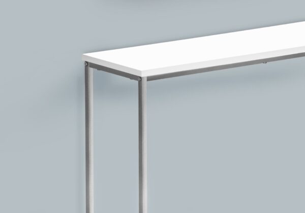 Accent Console Table For Entryway, Contemporary - White