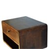 Curve Floating Bedside Table - Chestnut - Image 5
