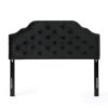Charismatic - Queen & Full Size Headboard With Button Tufting And Nailhead Trim - Black - Image 4