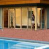 Plastic Interlocking Deck Tiles, (Set of 44), Patio Flooring Outdoor Waterproof All Weather Use For Garden Poolside Front / Back Yard - Mahogany - Image 7