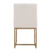 Modern Dining Table Set For 6 Faux Marble Kitchen Table Set With 6 Upholstered Dining Chairs, 7 Piece - White / Golden - Image 20