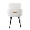Dahlia - Contemporary Dining Chair (Set of 2) - Cream - Image 5