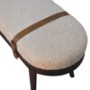 Nordholm Boucle Bench - Walnut - Image 7
