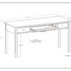Avalon - Large Desk - Tobacco Brown - Image 7