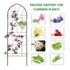 4 Pack Metal Garden Trellis Rustproof Trellis For Climbing Plants Outdoor Flower Support - Black - Image 13