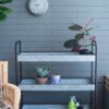 Homestead Galvanized Shelf Display 3 Tier - Metallic Gray - Image 3
