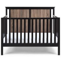 Connelly - 4 In 1 Convertible Crib - Black / Vintage Walnut