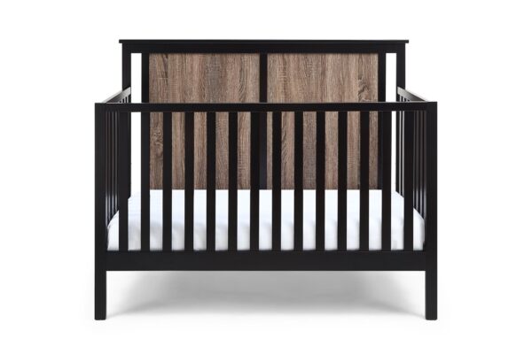 Connelly - 4 In 1 Convertible Crib - Black / Vintage Walnut