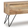 Hunter - Handcrafted TV Media Stand - Natural - Image 7