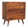 3 Over 2 Curved Chest - Brown - Image 2