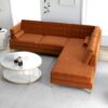 Brooke - Sectional Sofa Right Facing - Orange - Image 8