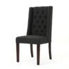 Contemporary Dining Chair (Set of 2) With Tufted Design - Charcoal - Image 6