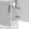 Laundry Cabinet With Faucet And Stainless Steel Sink - White - Image 6